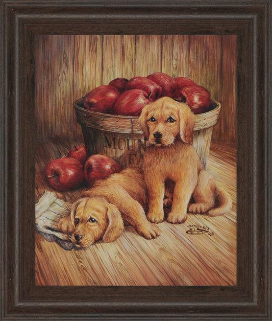 Promotional Line Puppies - Wall Art - Light Brown