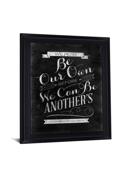 Chalked Whimsy - 28" x 34" Framed Wall Art - Black