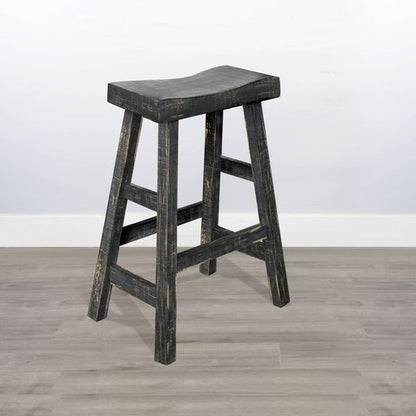 Marina - Stool With Wood Seat