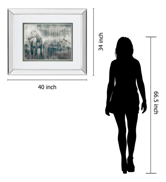 Grey Serenade By Edward Selkirk - Mirror Framed Print Wall Art - Dark Gray