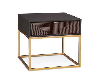 Beader - Rectangle End Table - Black