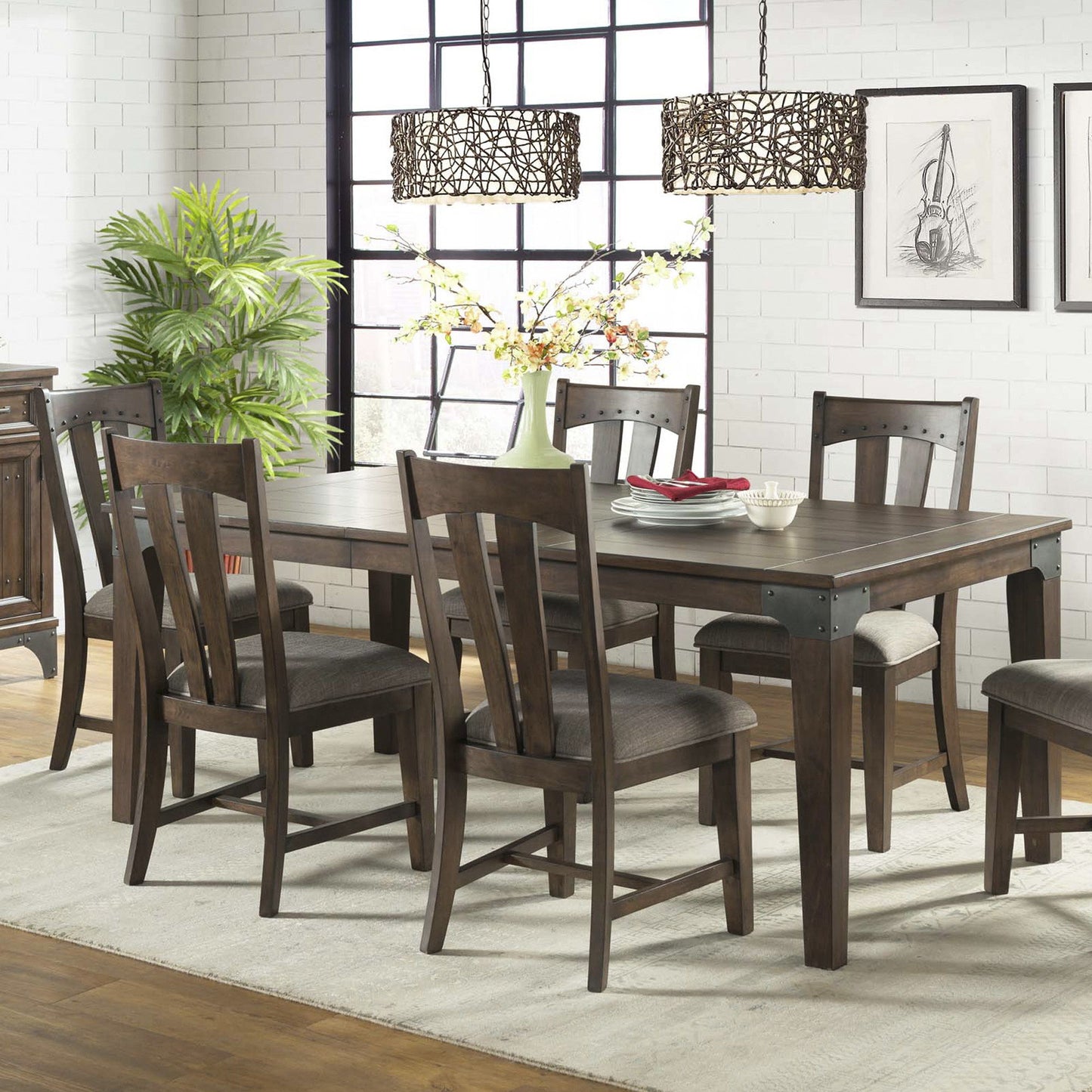 Whiskey River - Slat Chair - Dark Brown