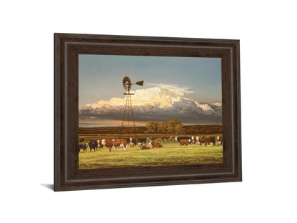 Summer Pastures By Bonnie Mohr - Framed Print Wall Art - Green