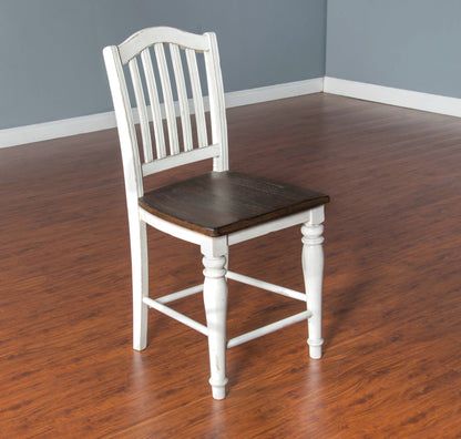 Bourbon County - Slatback Stool - White / Black