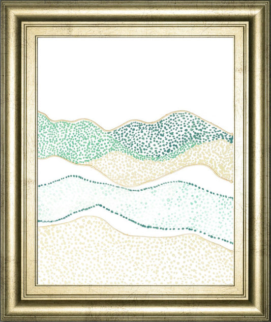 22x26 Terra Dots II By Vanna Lam - Green