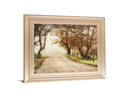 Fog Ahead By D. Burt - Framed Print Wall Art - Dark Brown