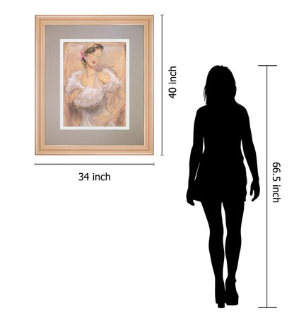 Stole My Heart Il By Dupre - Framed Print Wall Art - Pink