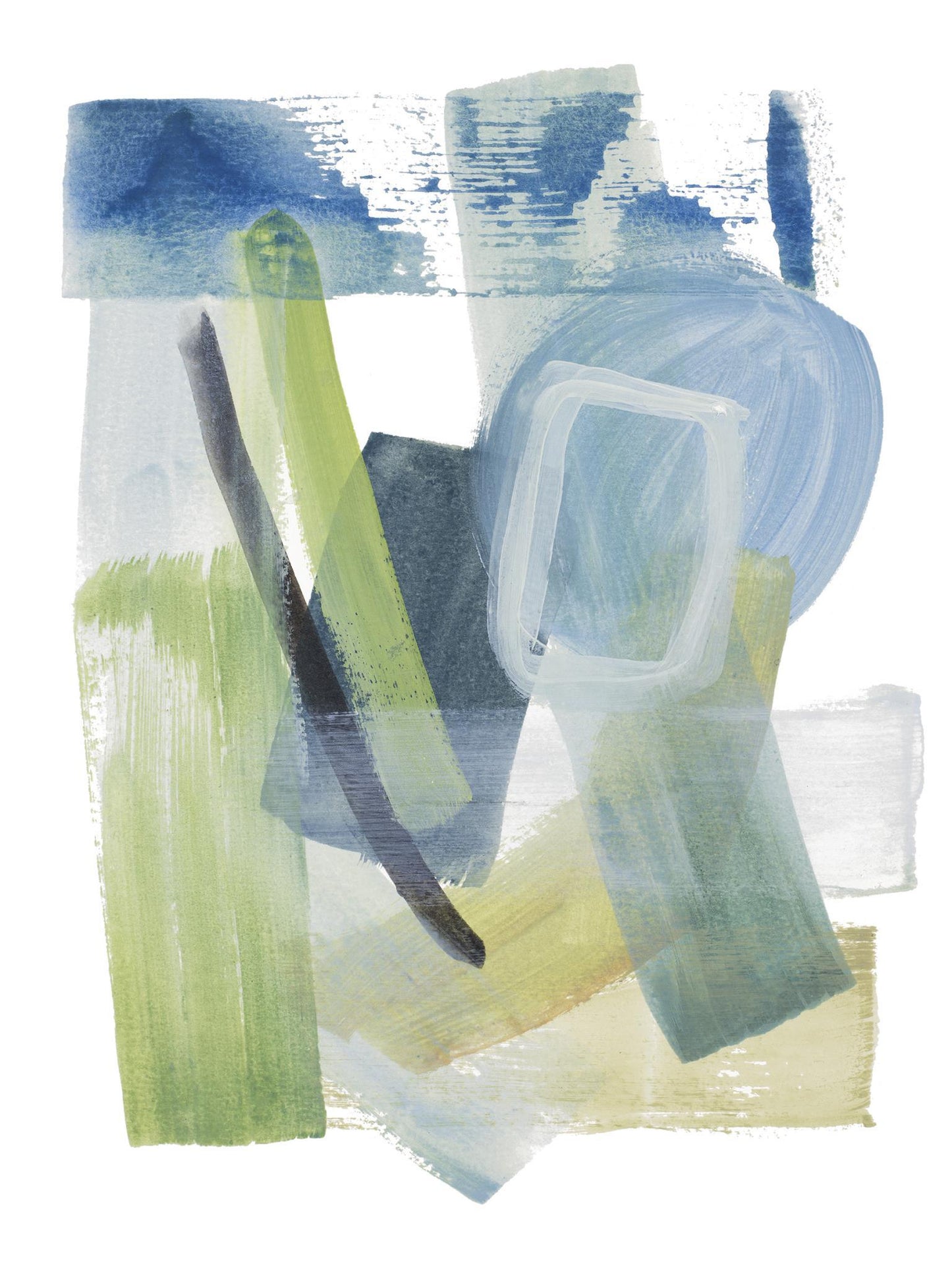 Found Treasures Iv By Lanie Loreth (Framed Small) - Blue