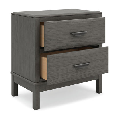 Mazing - Two Drawer Night Stand - Gray