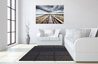 Floating Tempered Glass With Foil Bridge To Wonderland - Dark Gray