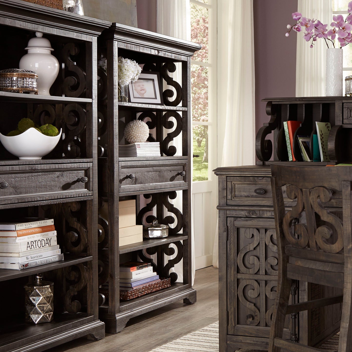 Bellamy - Bookcase - Peppercorn