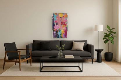 Blossom Radiance - 24" x 40" Framed Wall Art - Pink
