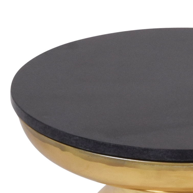 Jovana - Round End Table - Black