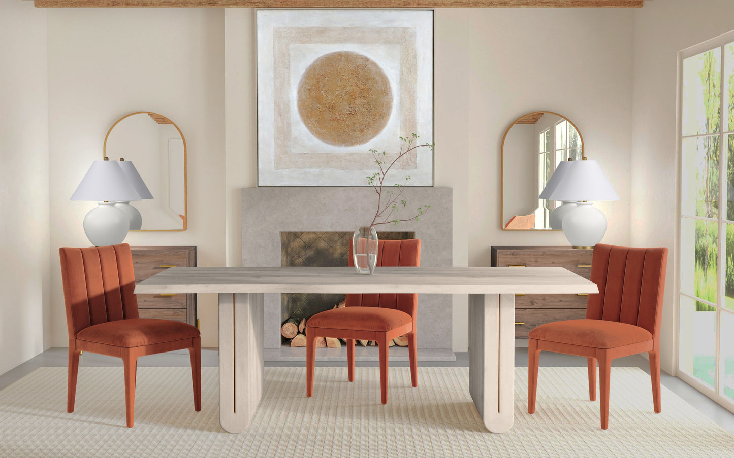 Central - Canvas Art - Beige