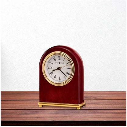 Rosewood Arch Tabletop Accent Clock