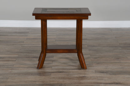 Santa Fe - Chair Side Table - Dark Chocolate