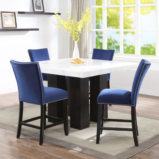 Camila - Square Counter Dining Set - White Top