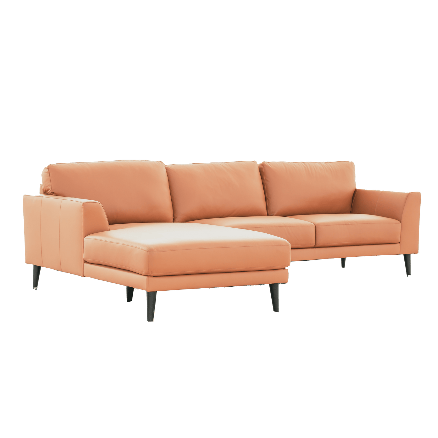 American Homestead Furniture Alta Top-Grain Leather Sofa Chaise Sectional