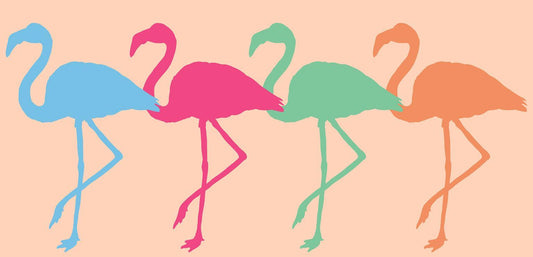 Flamingo Dance By Erica Christopher (Framed) - Pink