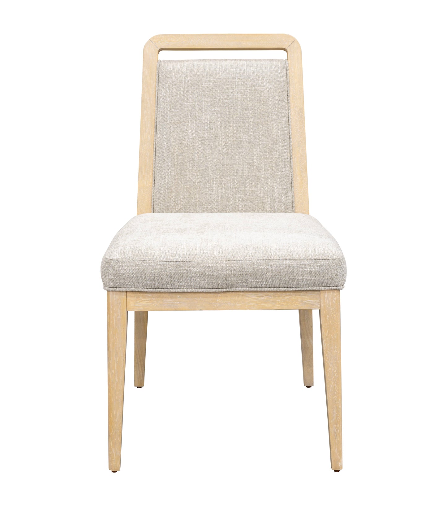 Damone - Dining Chair - Cerused White Oak / Beige