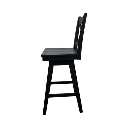 Wooden Barstool With X Back