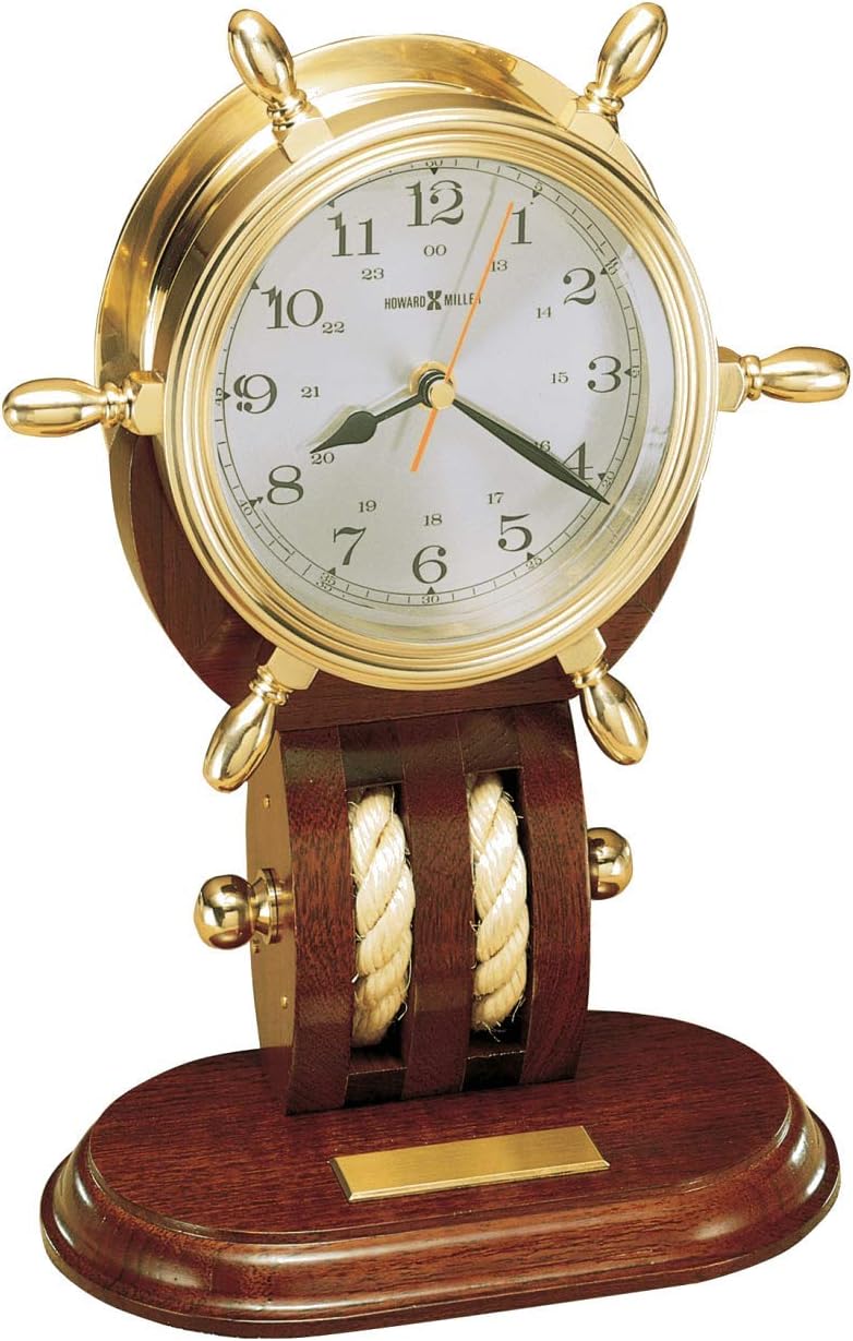 Britannia Tabletop Nautical Captain Accent Clock