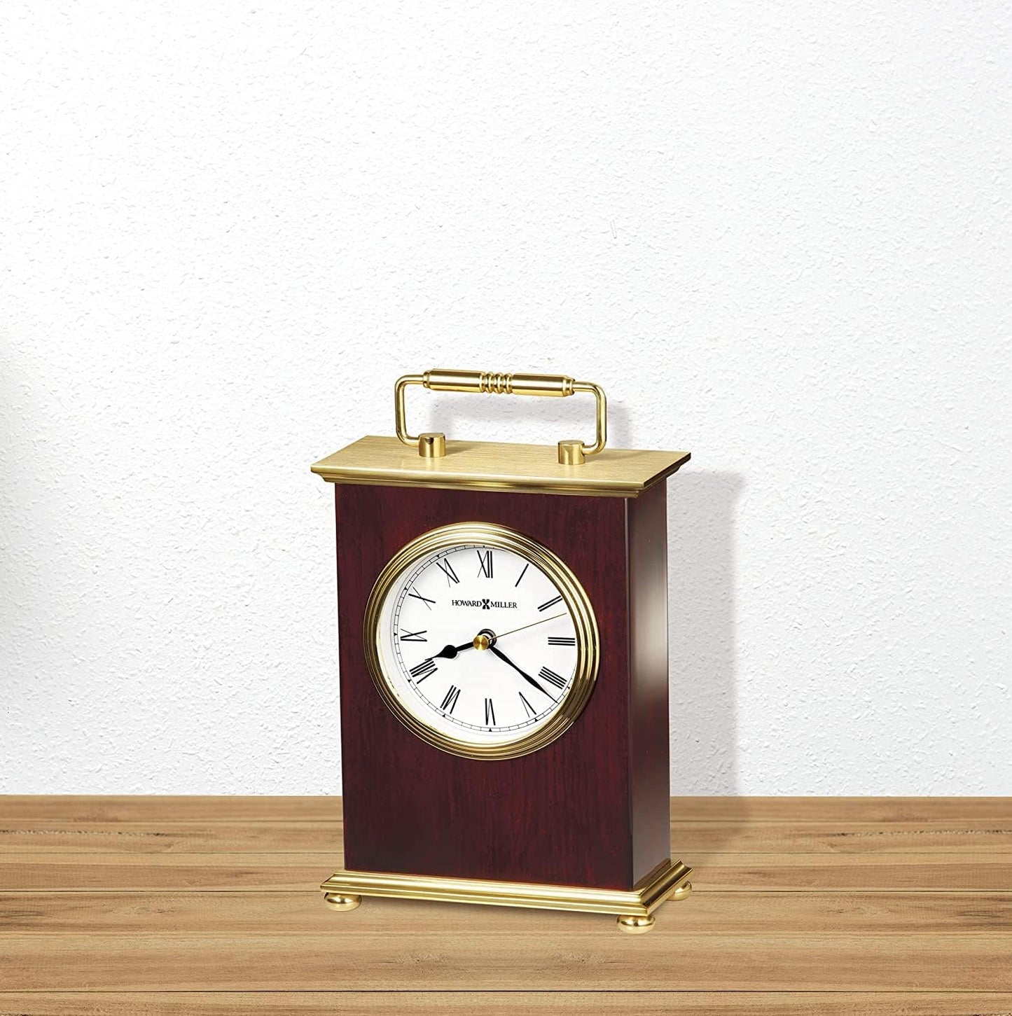 Rosewood Bracket Tabletop Accent Clock