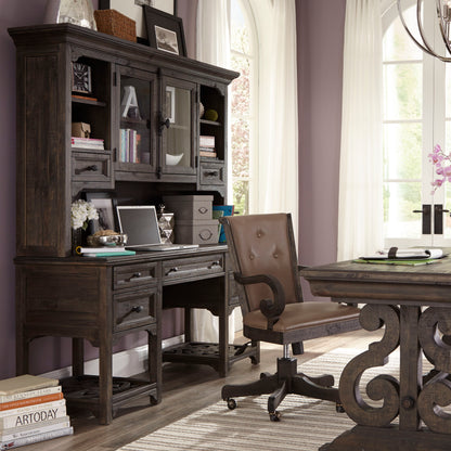 Bellamy - Desk With Hutch - Peppercorn