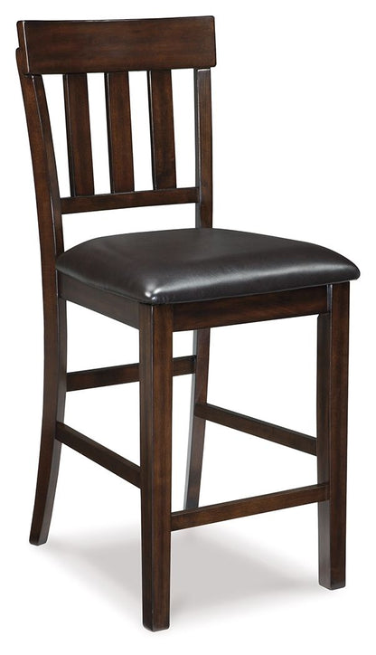 Haddigan - Dark Brown - Upholstered Barstool (Set of 2)