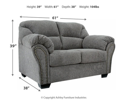 Allmaxx - Pewter - Loveseat