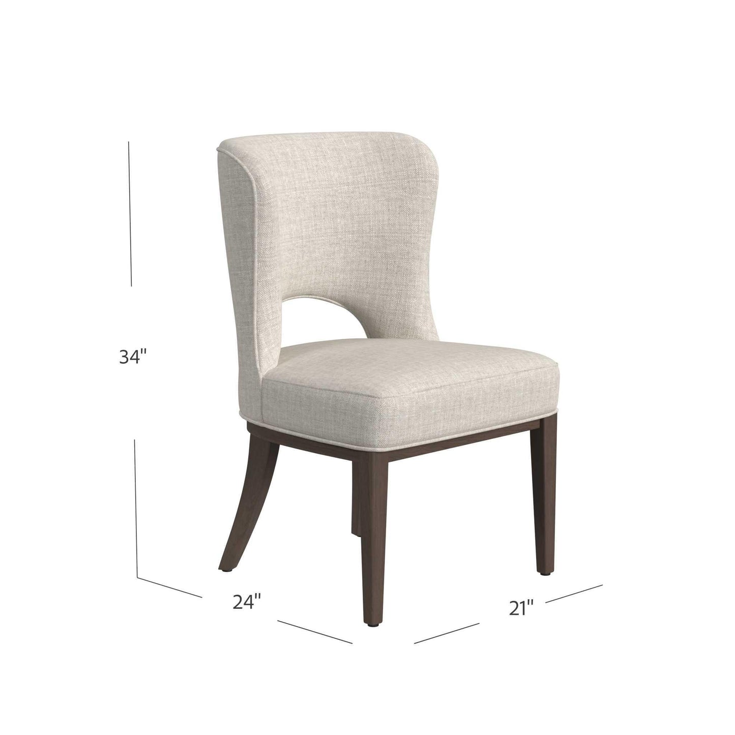 Trevino - Dining Chair (Set of 2) - Clarkson's Sand / Chestnut Brown