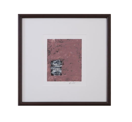 Dual Dichotomy - I Framed Print - Pink / White