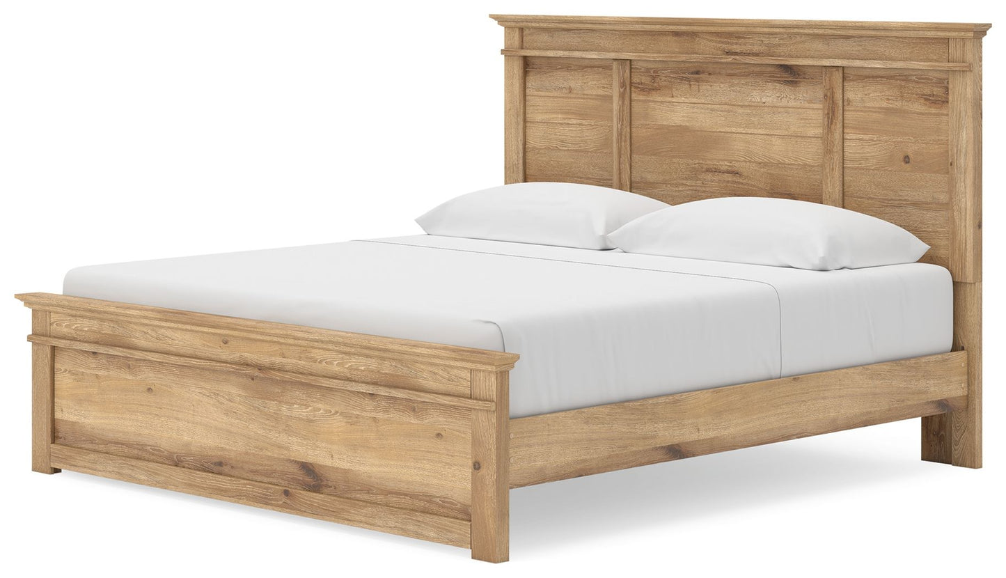 Makidern - Panel Storage Bed With Under Bed Storage Unit