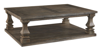 Johnelle - Gray - Rectangular Cocktail Table