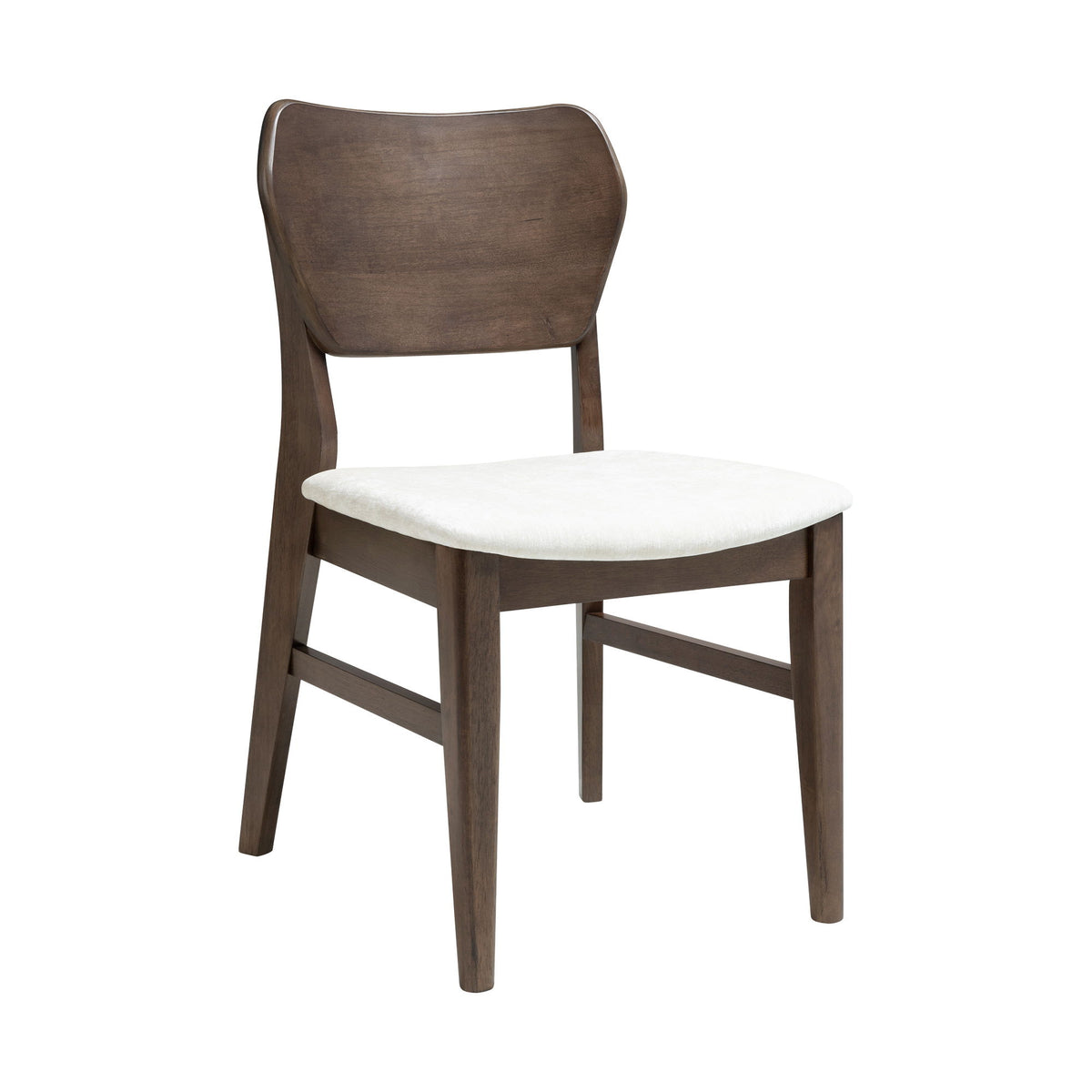 West End - Curved Panel Chair With Ivory Seat