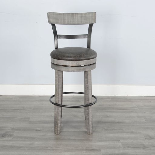 Alpine - Swivel Barstool With Cushion Seat