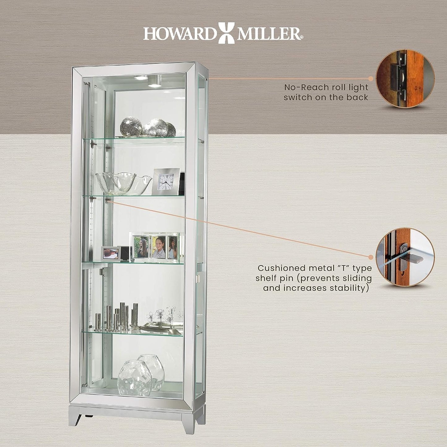 Howard Miller Shayne Curio Cabinet