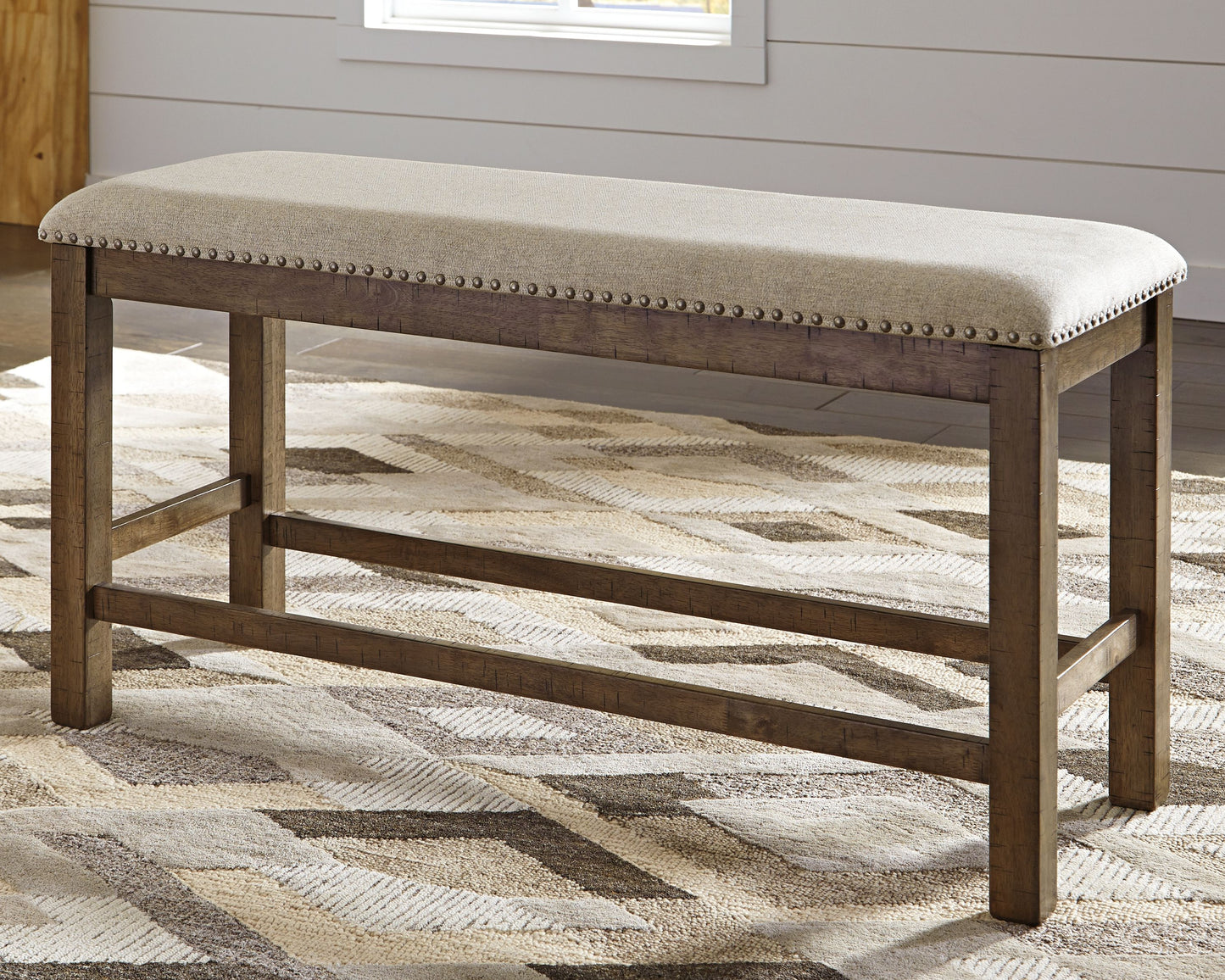 Moriville - Beige - Double Uph Bench