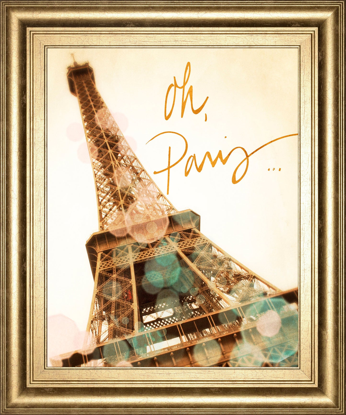 Oh Paris By Emily Navas - Framed Print Wall Art - Beige