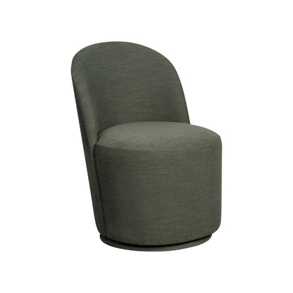 Upholstered Dining Chair Curved Back Modern