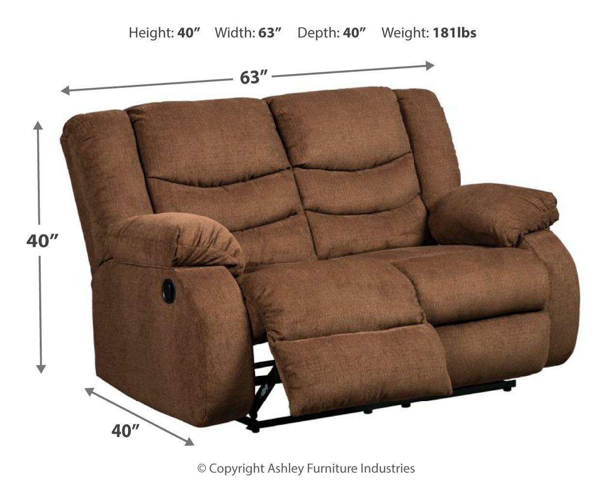 Tulen - Reclining Loveseat