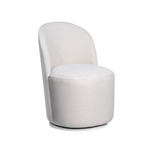 Upholstered Dining Chair Curved Back Modern