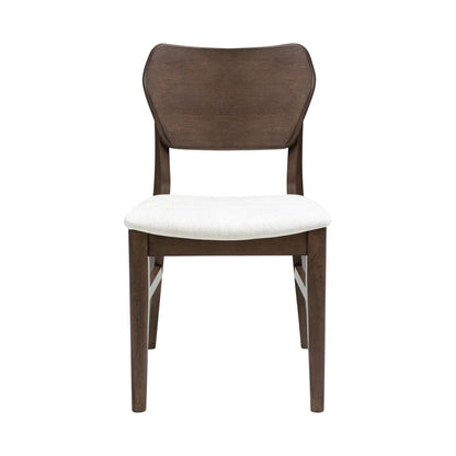 West End - Curved Panel Chair With Ivory Seat