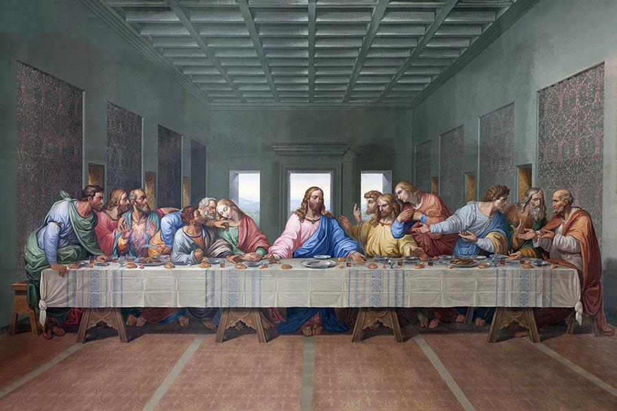 Last Supper (Framed) - Blue