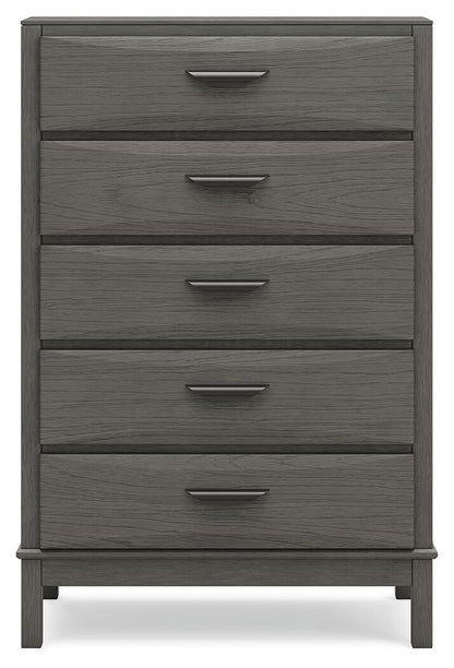 Mazing - Five Drawer Chest - Gray
