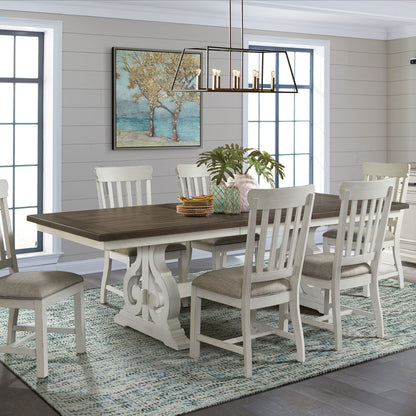 Drake - Slat Chair - Rustic White / French Oak