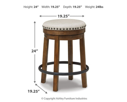 Valebeck - Upholstered Swivel Stool