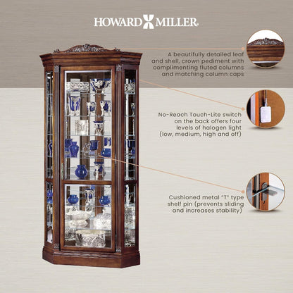 Howard Miller Embassy II Corner Curio Cabinet