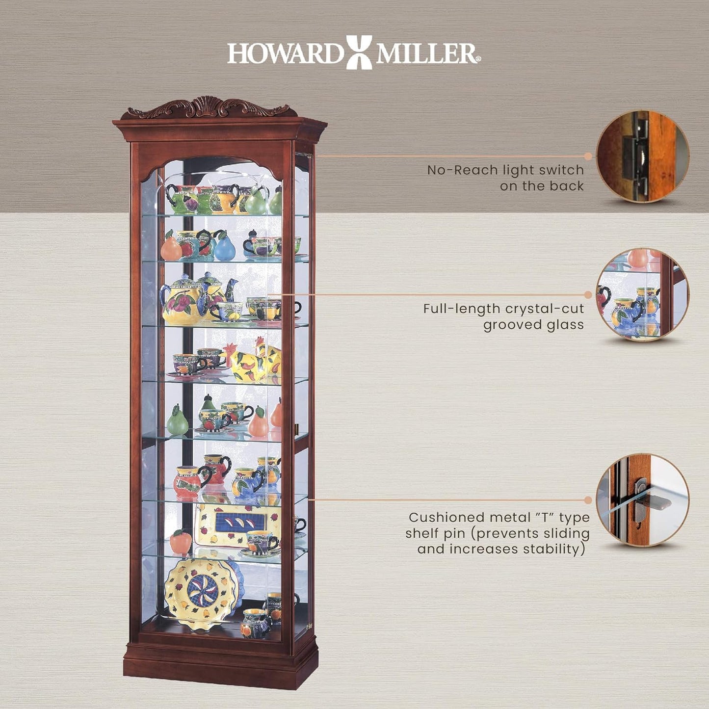 Howard Miller Hastings Curio Cabinet