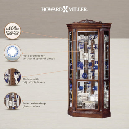 Howard Miller Embassy II Corner Curio Cabinet